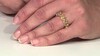 Zilveren ring met citrienstenen