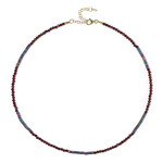 Collana in argento con Granato Mozambico