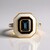 Anello in argento con Topazio Blu Londra (M de Luca)
