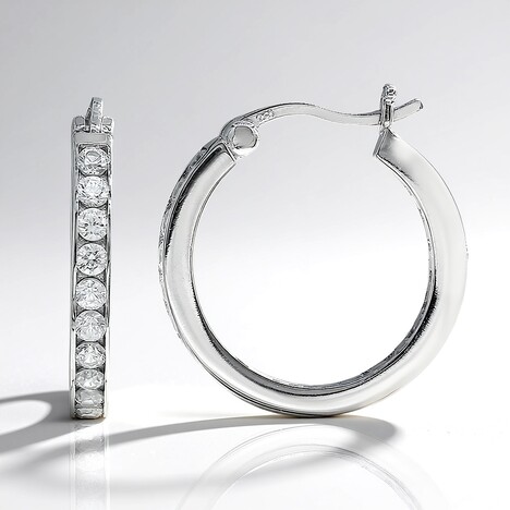 Boucles d'oreilles en argent et Zircon