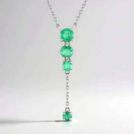 Collana in argento con Smeraldo Colombiano (de Melo Essence)