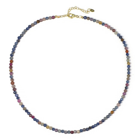 Saphir-Silberhalskette