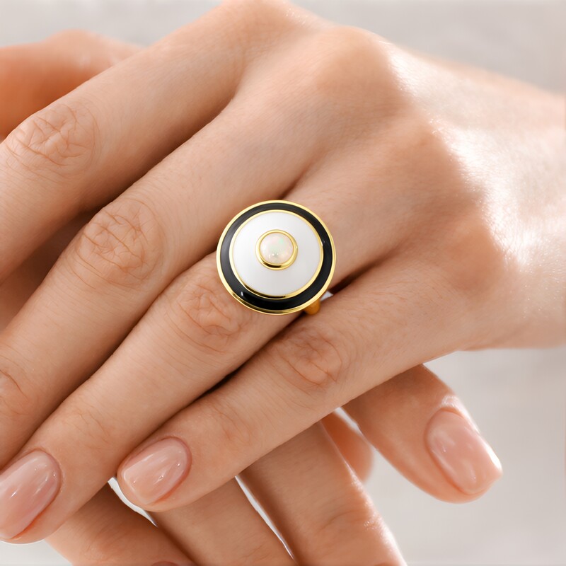 Welo-Opal-Silberring