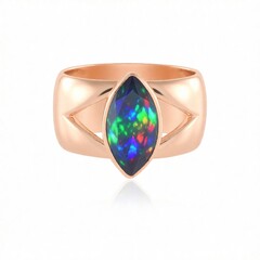 Anello in argento con Opale Mezezo (de Melo Essence)