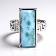 Larimar Silver Ring