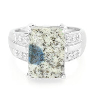 Anello in argento con Azzurrite del K2