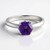 Anello in argento con Ametista del Marocco