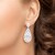 Pendientes en plata con Zircón (de Melo Essence)