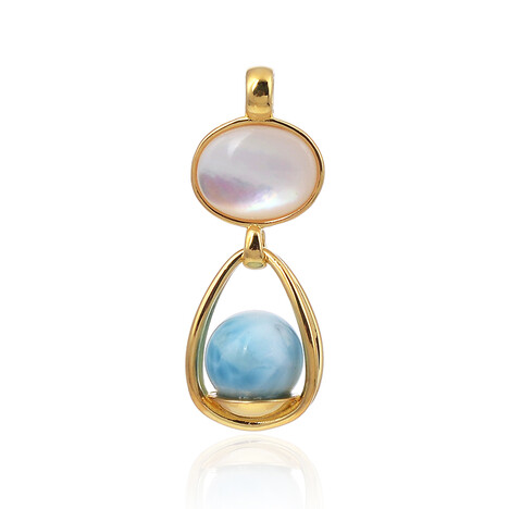 Perlmutt-Silberanhänger