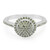 Anello placcato in platino con Diamante Fancy