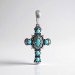 Ciondolo in argento con Turchese Sleeping Beauty (Desert Chic)