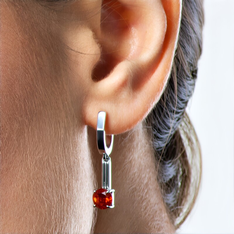Pendientes en plata con Esfalerita