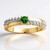 Anello in oro con Tsavorite AAA del Kenia