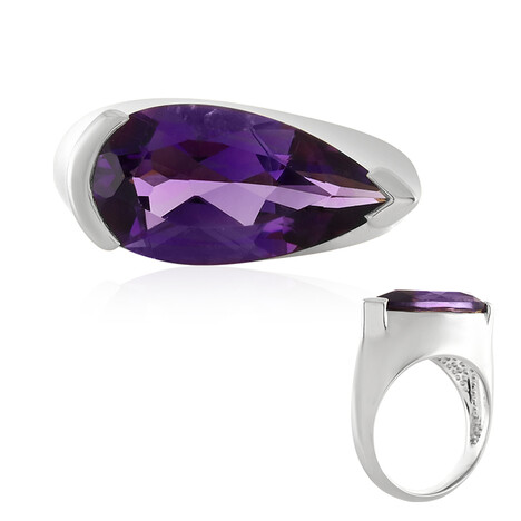 Uruguay-Amethyst-Silberring (de Melo)