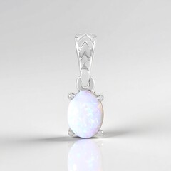 Colgante en plata con Ópalo de Australia