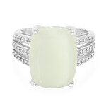 Weißer Mondstein-Silberring