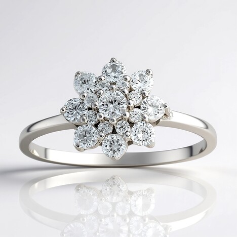 Anello in argento con Zircone