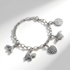 Bracciale in argento con Zircone (Adela Silber)