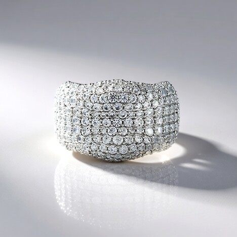 Bague en argent et Zircon (de Melo)