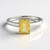 Bague en argent et Citrine