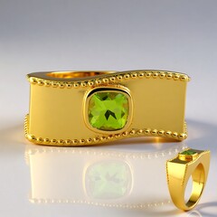 Anello in argento con Peridoto