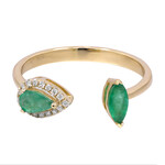 AAA-Sambia-Smaragd-Goldring