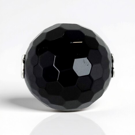 Ciondolo in argento con Onice Nero (MONOSONO COLLECTION)