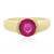 Anillo en oro con Zafiro rosa de Madagascar