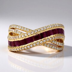 Anello in oro con Rubino Mozambico AAA