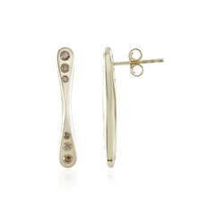 Orecchini in oro con Diamante Champagne I1 (de Melo)