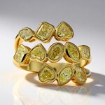 Anello in oro con Diamante Giallo SI2 (CIRARI)