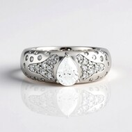Bague en argent et Zircon (Adela Silber)