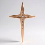Ciondolo in argento con Diamante Argyle Rose de France I1 (Annette)