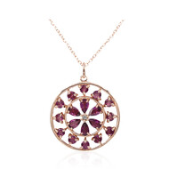 Collier en argent et Grenat Rhodolite