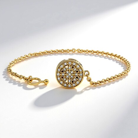 Bracciale in argento con Diamante SI1 (G) (Annette)