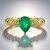 Anello in oro con Smeraldo Zambia (de Melo)