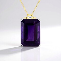 Collana in argento con Ametista (Gems en Vogue)