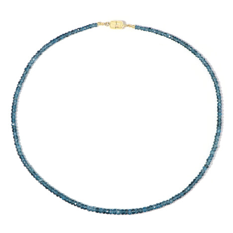 Collana in argento con Topazio Blu Londra (Adela Silber)