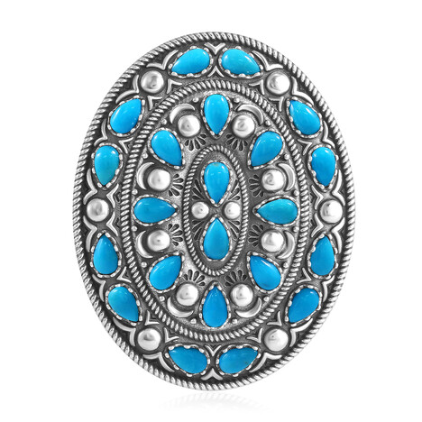 Turquoise Silver Pendant (Desert Chic)
