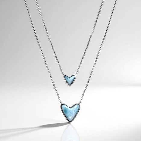 Collana in argento con Larimar