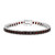Garnet Silver Bracelet
