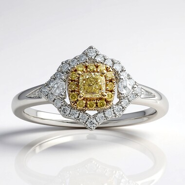 Bague en or et Diamant SI2 jaune (CIRARI)