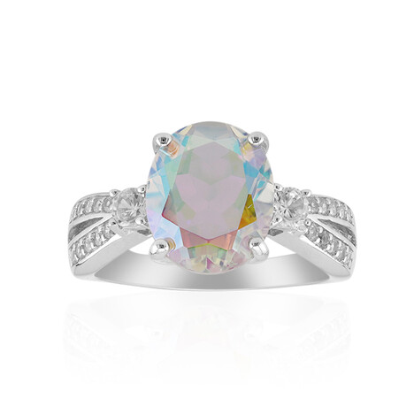 Mondlicht-Quarz-Silberring