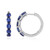 Boucles d'oreilles en argent et Kyanite du Népal