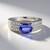 Anello in argento con Tanzanite