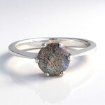 Anello in argento con Spectrolite