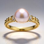 Anello in oro con Perla d'Acqua Dolce Rosa (CIRARI)