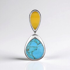 Ciondolo in argento con Turchese
