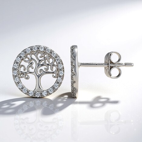 Orecchini in argento con Zircone