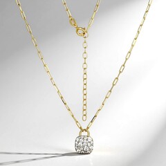 Collar en plata con Zircón (Adela Silber)